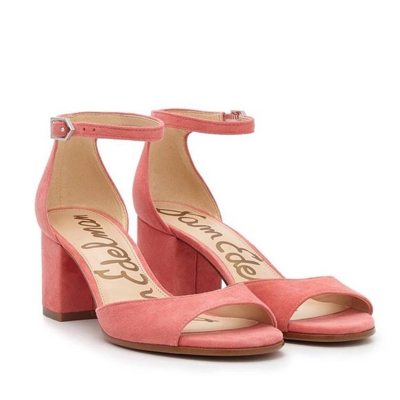 Sam Edelman Shoes - Sam Edelman Strap ‘Susie’ Suede Sandal Coral Pink